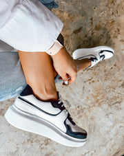 Alexandra White & Black Sneakers
