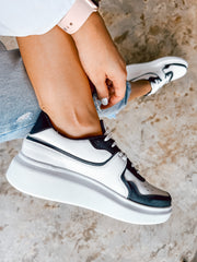 Alexandra White & Black Sneakers
