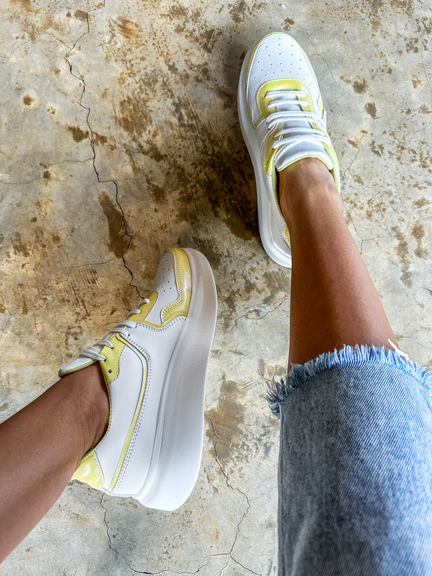 Alexandra White & Yellow Sneakers