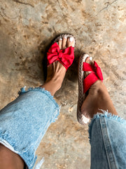 Top Knot Red Alpargatas