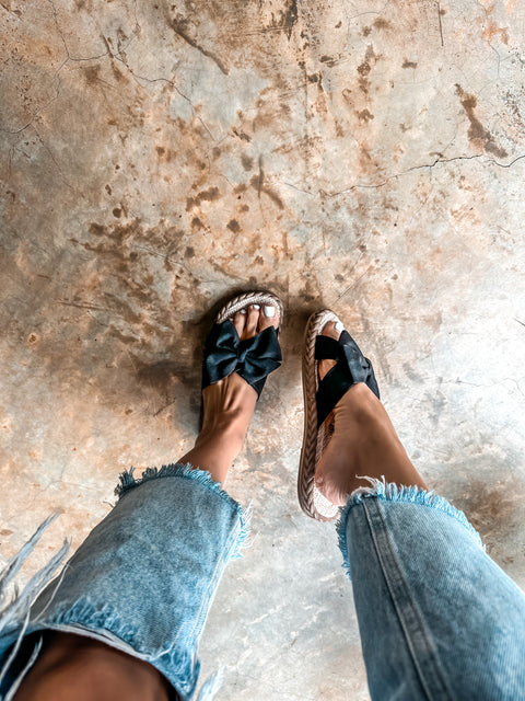 Top Knot Black Alpargatas