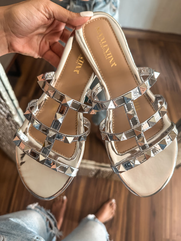 Casa Blanca New Silver Sandals