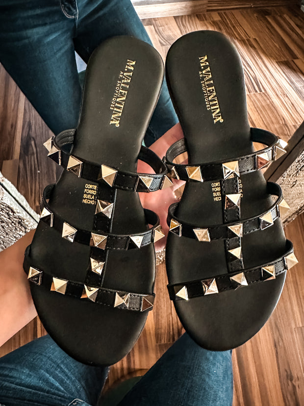 Casa Blanca New Black Sandals