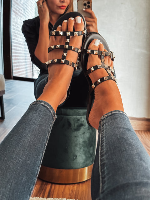 Casa Blanca New Black Sandals