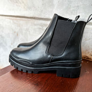 Low Combat Black Boots