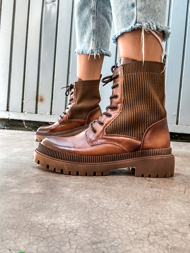 Combat Soft Brown Boots