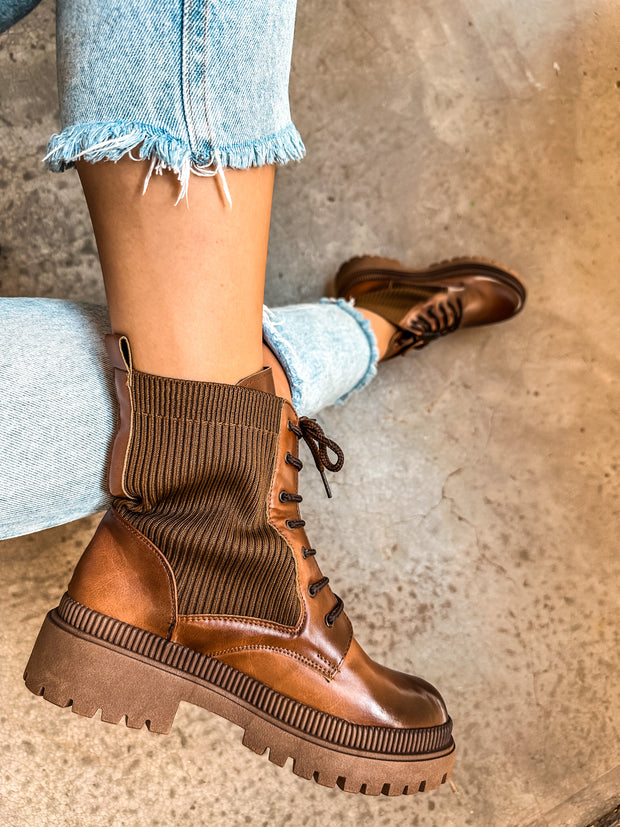 Combat Soft Brown Boots