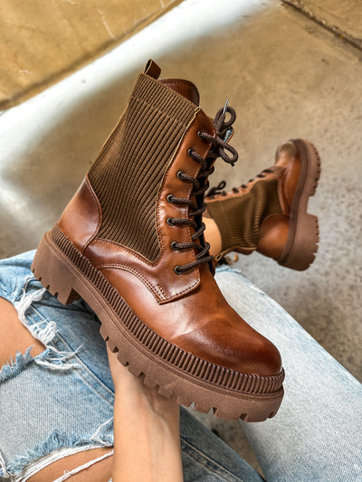 Combat Soft Brown Boots