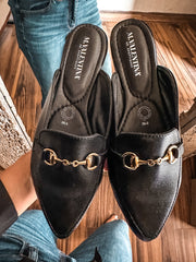 Bali Mules Black & Gold