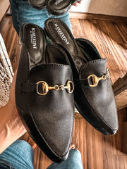 Bali Mules Black & Gold
