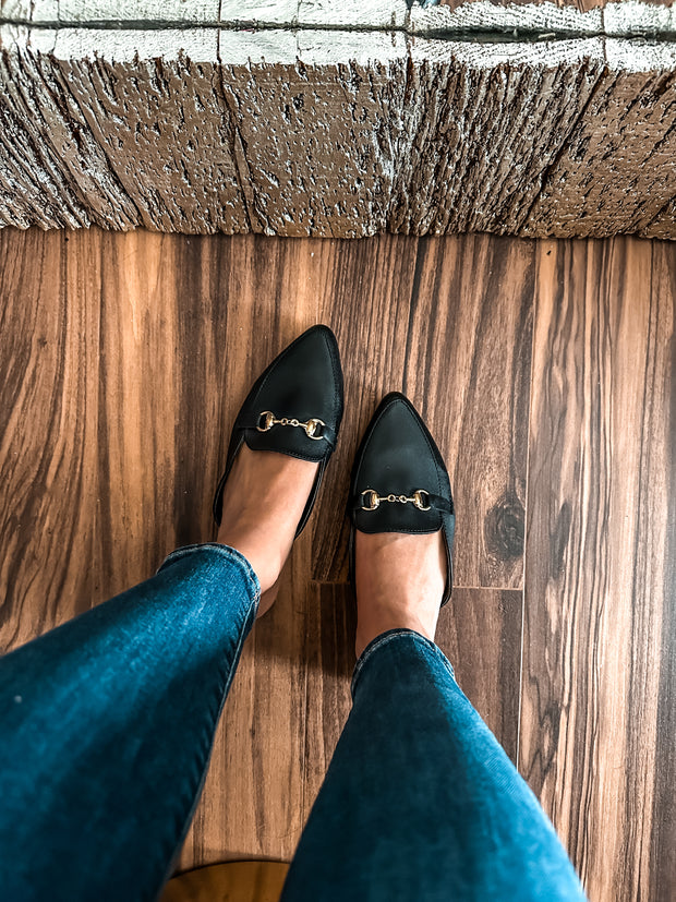 Bali Mules Black & Gold
