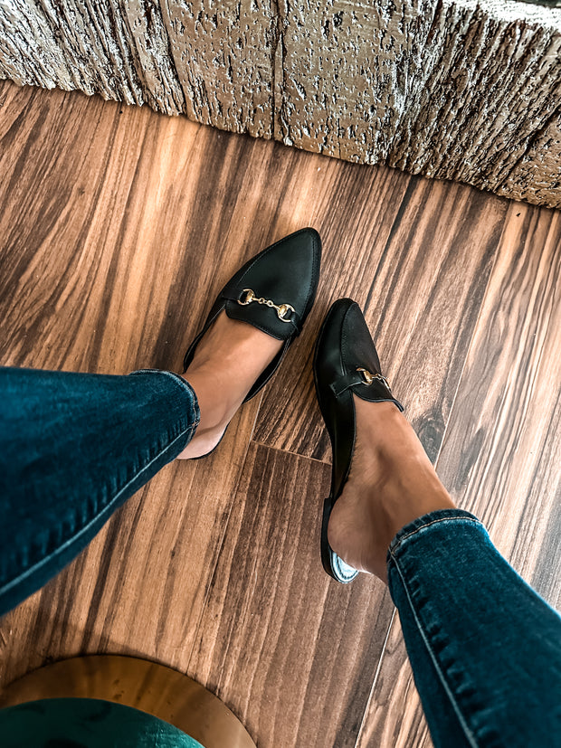 Bali Mules Black & Gold