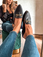 Bali Mules Black & Gold