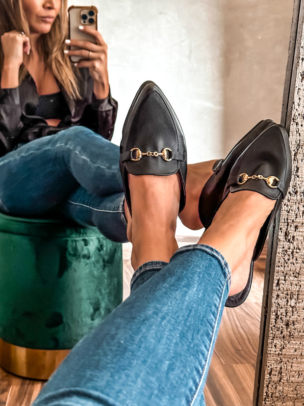 Bali Mules Black & Gold