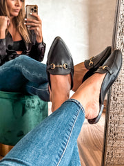 Bali Mules Black & Gold