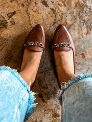 St Center Chain Brown Flats