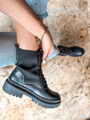 Combat Soft Black Boots