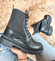Combat Soft Black Boots