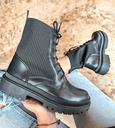 Combat Soft Black Boots