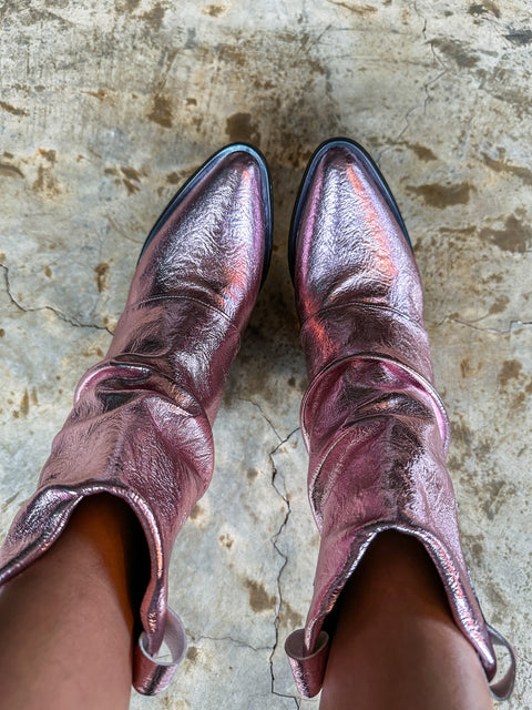 Valle Boots Short Rose Gold