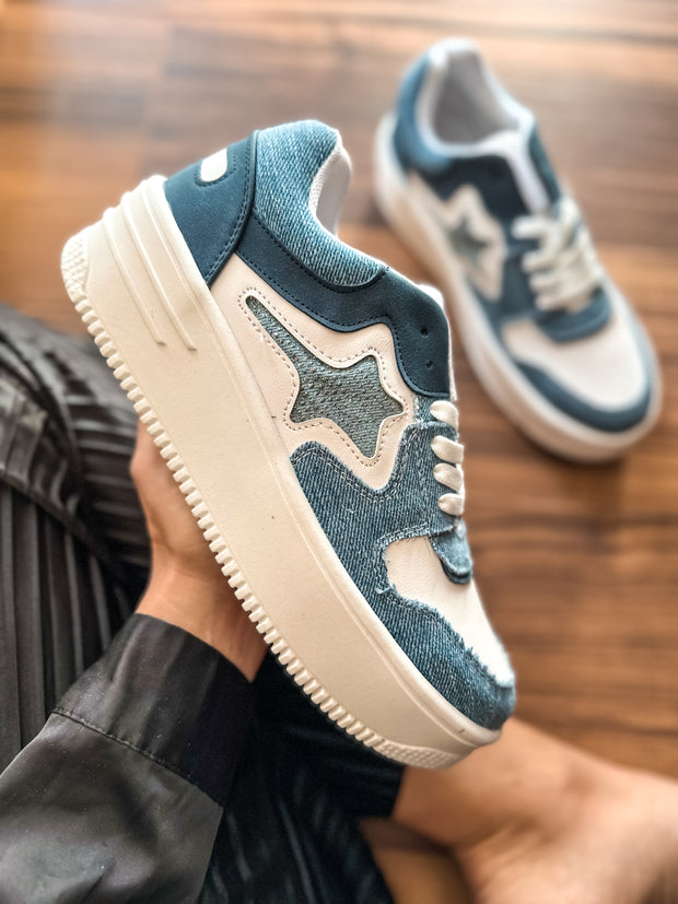 Tokio Star Blue & White Sneakers
