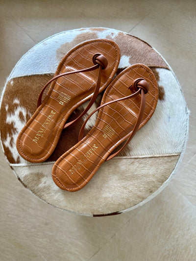 Niza Camel Coco Sandals Pvr