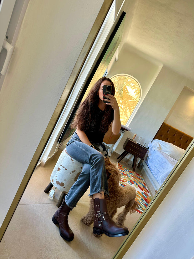 BIKER BOOTY BROWN PVR