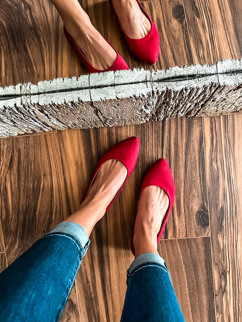Classy Red Flats