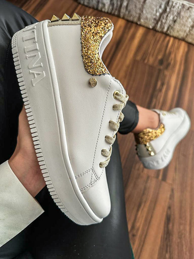 Boston Gold Studs Sneakers