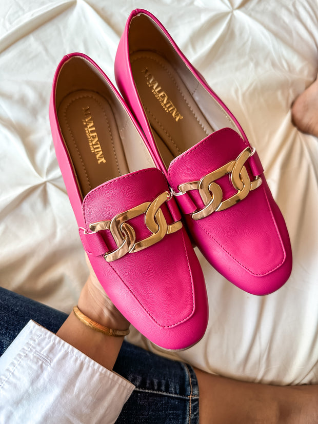 Flats Ina Gold Pink