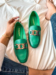 Flats Ina Gold Green