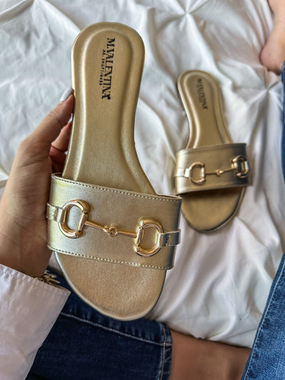 Aloha Big Iron Gold Sandals
