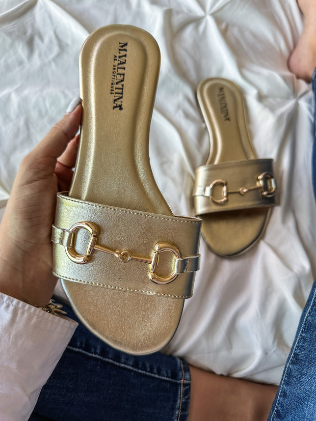 Aloha Big Iron Gold Sandals