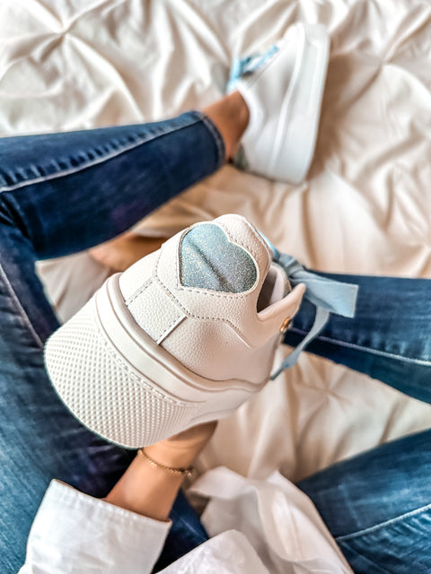 Reno Heart Blue Sneakers