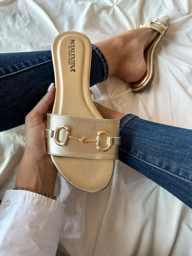 Aloha Big Iron Gold Sandals