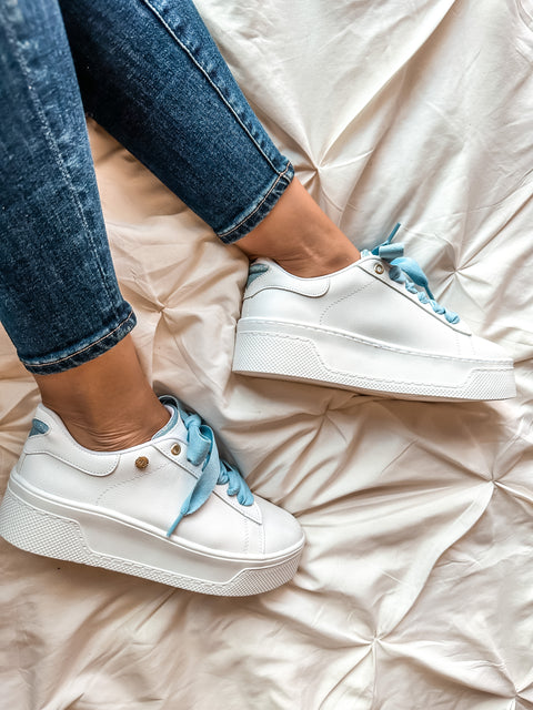 Reno Heart Blue Sneakers