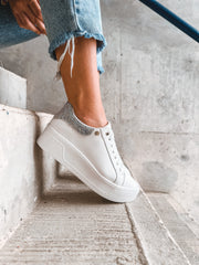 Reno White Diamond Sneakers