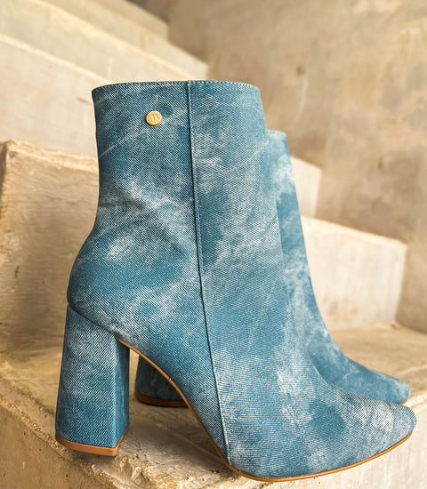 Blooming Boots Denim Blue