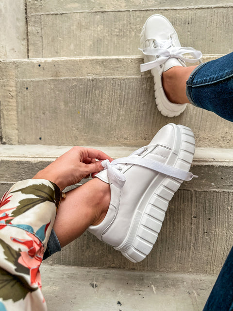 Brooklyn Vail White Sneakers