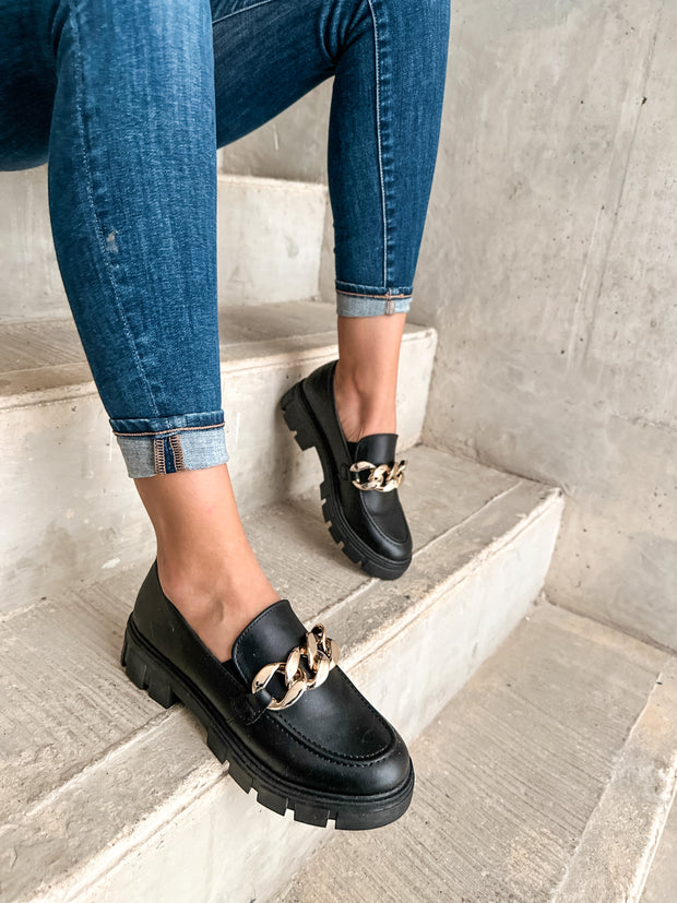 Columbia Black Loafers