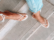 Niza White Coco Sandals