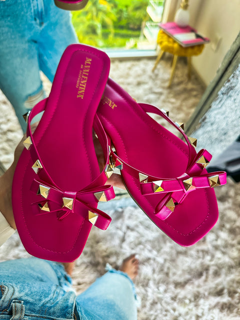 Valencia Studs Pink Sandals