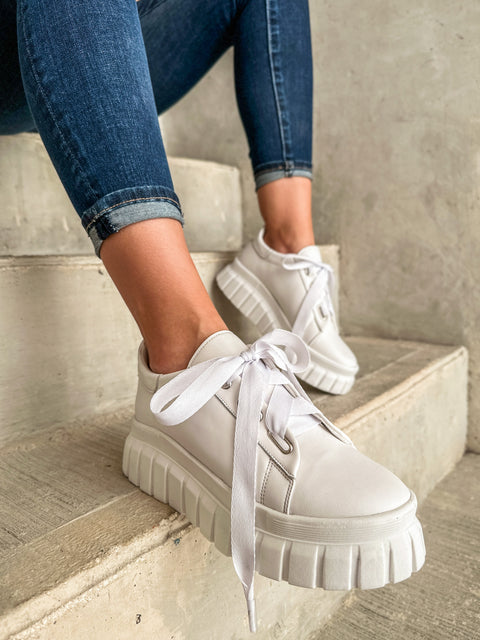 Brooklyn Vail White Sneakers