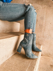 Blooming Boots Denim Blue