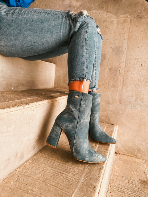 Blooming Boots Denim Blue
