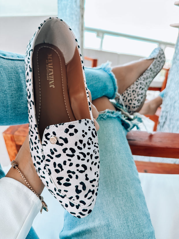 Flats Corso Cheetah Silver