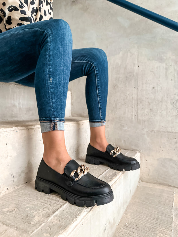 Columbia Black Loafers