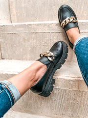 Columbia Black Loafers
