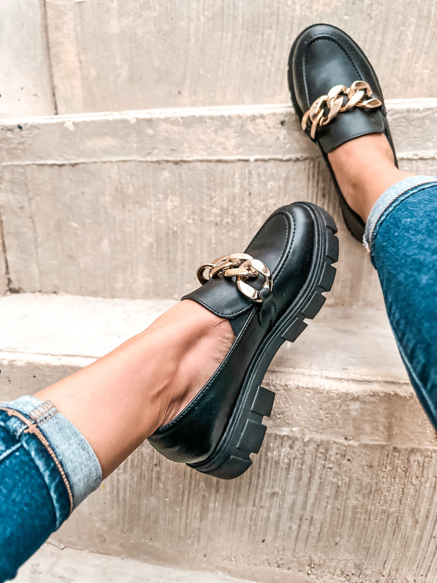 Columbia Black Loafers