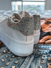 Reno White Diamond Sneakers